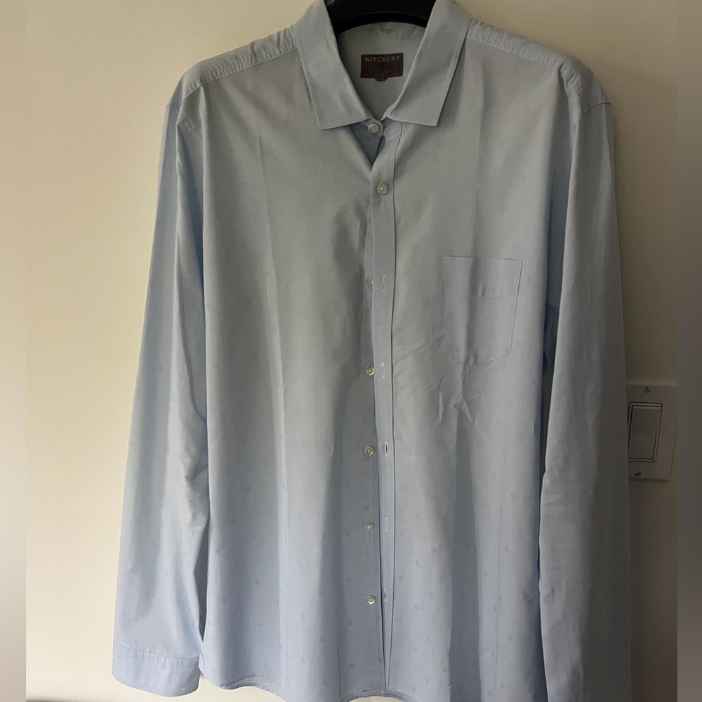 WITCHERY soft blue shirt - classic